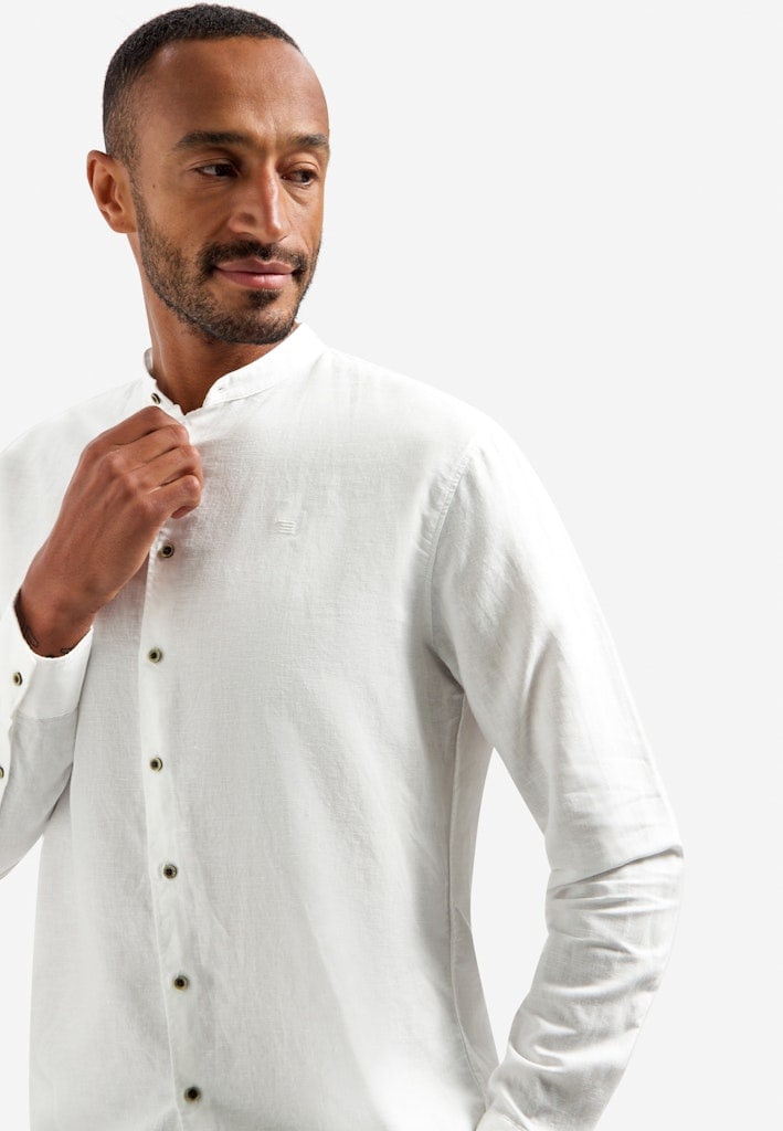 Shirt With Linen Granddad