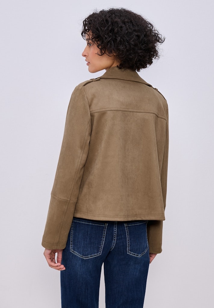 Trenchcoat aus Velours