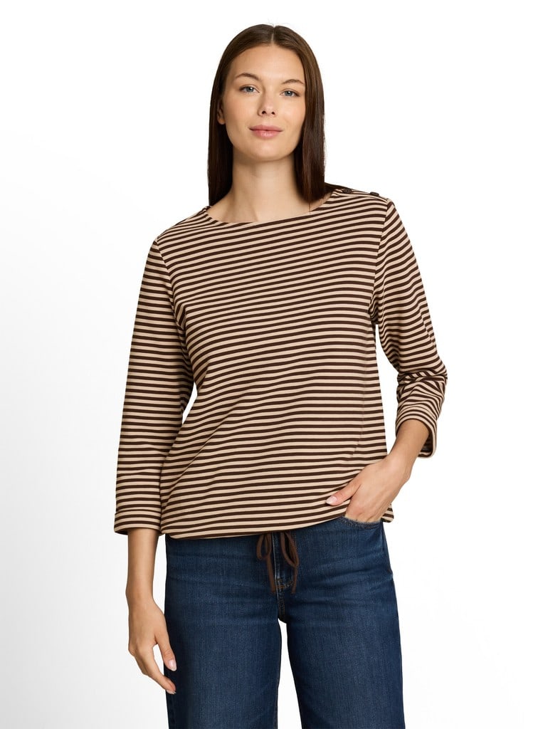Langarmshirt mit Knopf-Details