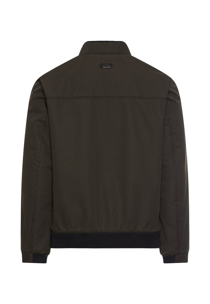 Leichte Bomberjacke mit Strickbund