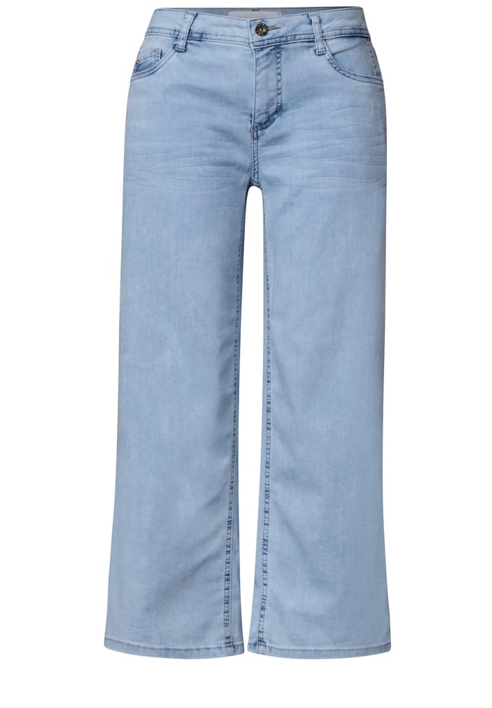 7/8 Mid Waist Wide Leg Jeans im Loose Fit