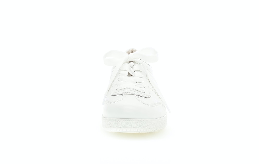 Sneaker low Materialmix Leder creme