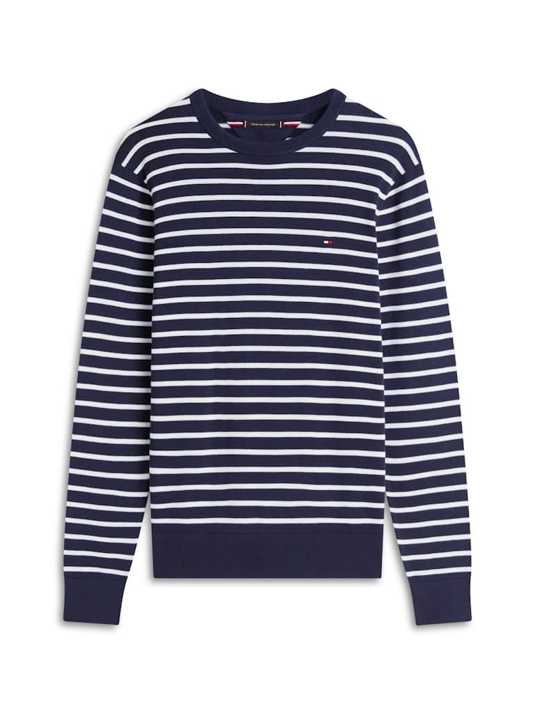 Flag Embroidery Crew Neck Jumper