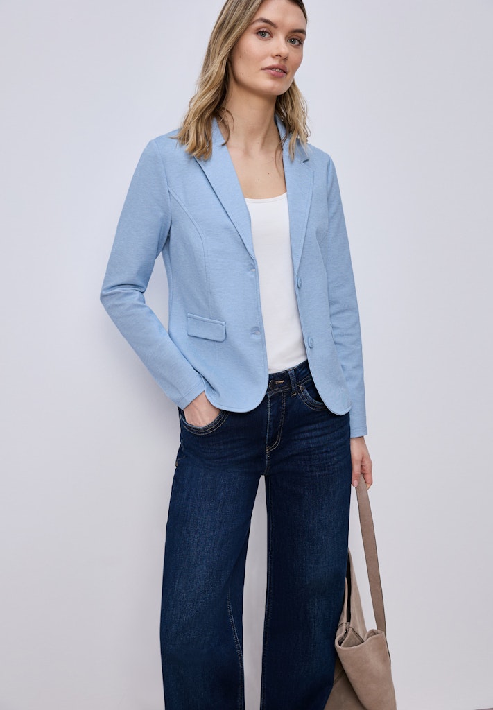 Basic Piqué Blazer
