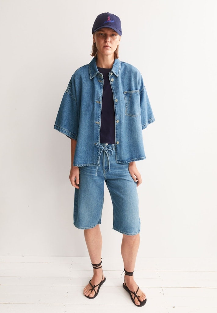 DAANY LOW BAGGY DENIM SHORT
