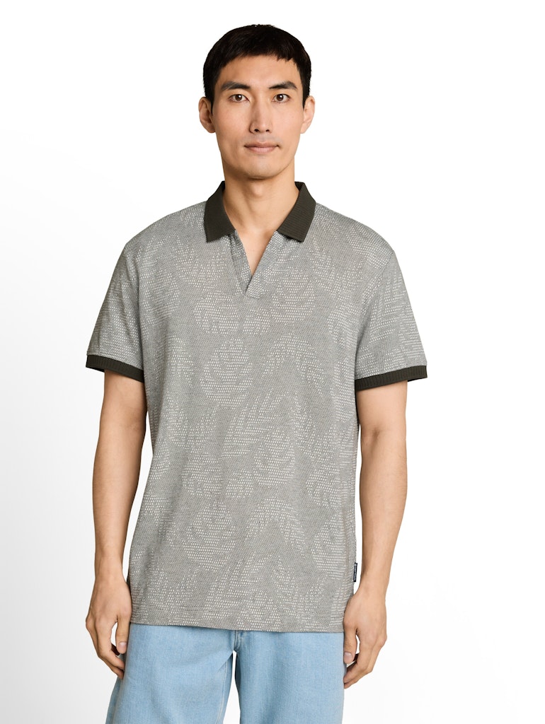 Jacquard Poloshirt mit Muster