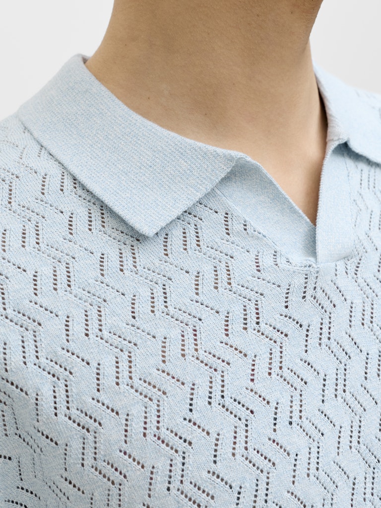 JORTYLER KNIT SS SPLIT NECK POLO SN