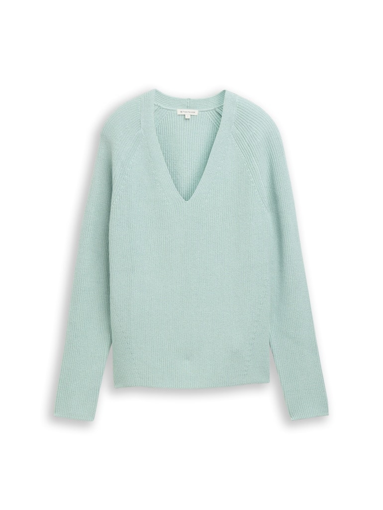 Strickpullover mit V-Ausschnitt