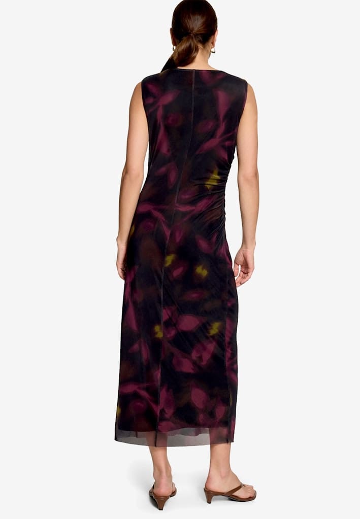Mesh-Kleid mit Blumen