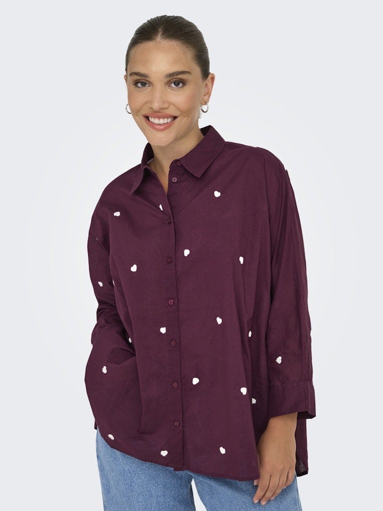ONLNEW LINA GRACE LS EMB SHIRT NOOS WVN