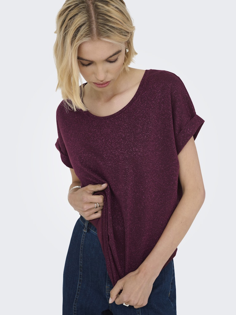 ONLMOSTER GLITTER S/S TOP NOOS JRS
