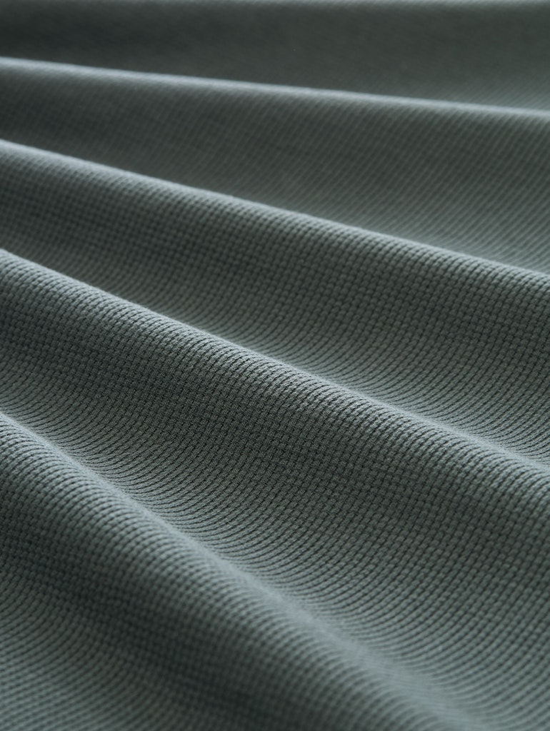 Henley T-Shirt mit Waffelstruktur