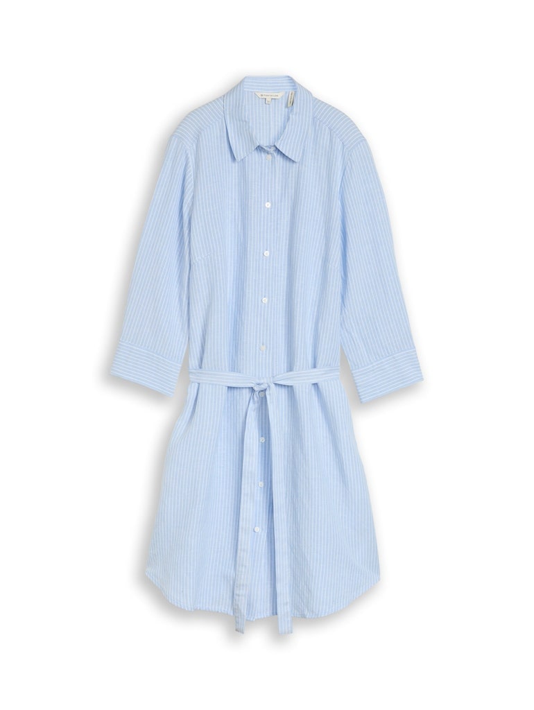 Blusenkleid mit Leinenanteil