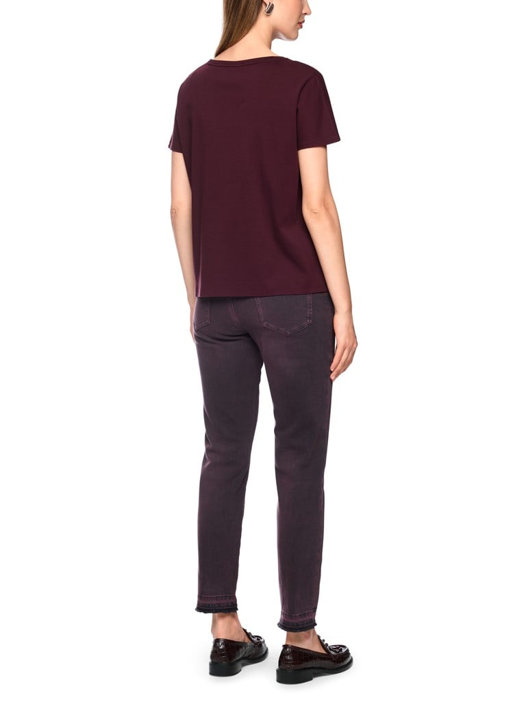 T-Shirt mit Pailletten-Stickerei