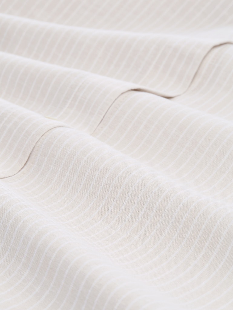 Oversize Hemdbluse mit Leinenanteil