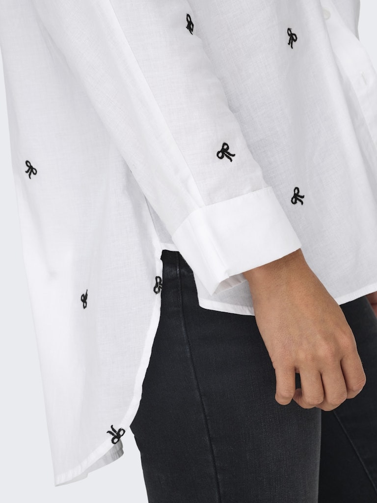 ONLNEW LINA GRACE LS EMB SHIRT NOOS WVN