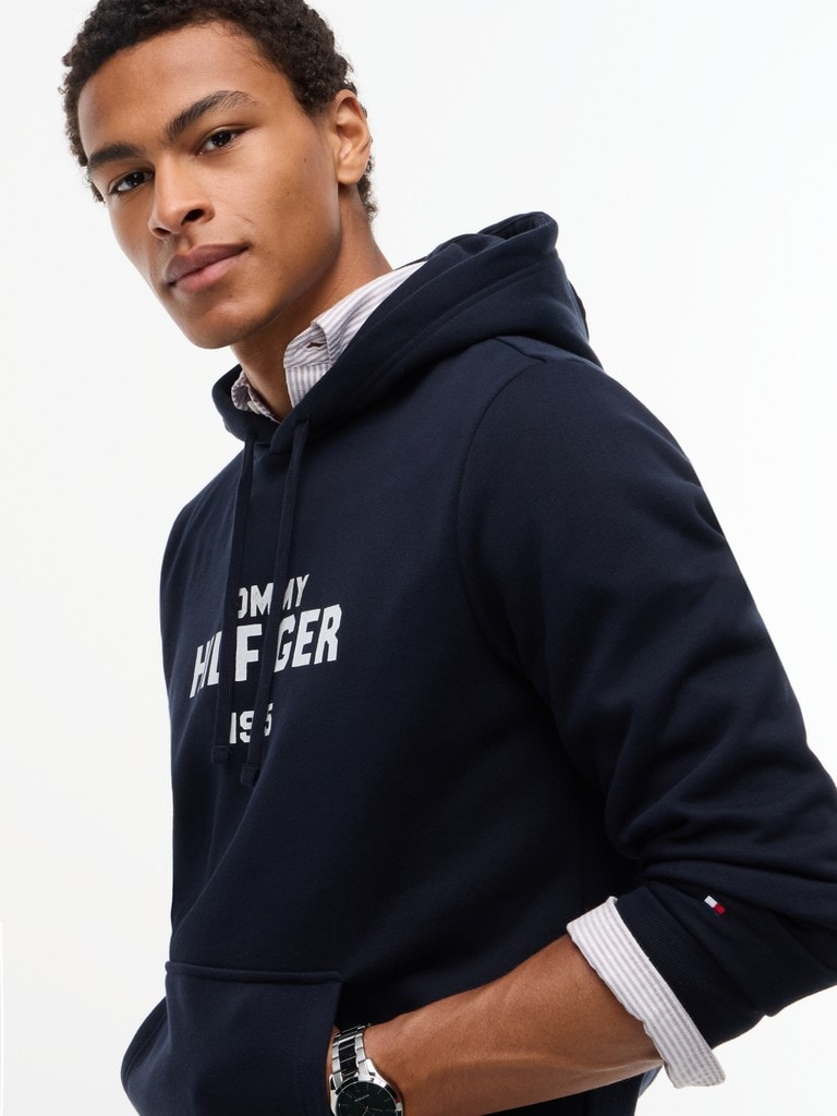 HILFIGER STACK REG FLEECE HOODIE