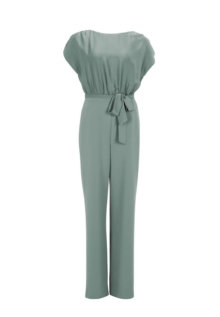Jumpsuit aus Material-Mix