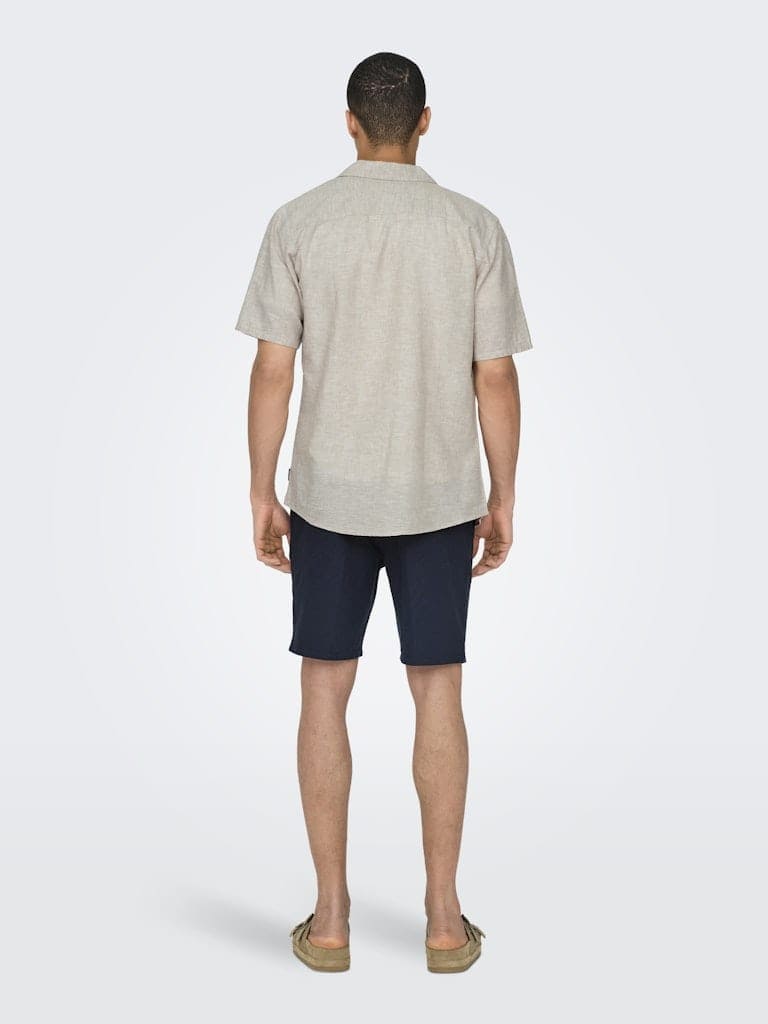 ONSCAIDEN SS SOLID RESORT LINEN NOOS