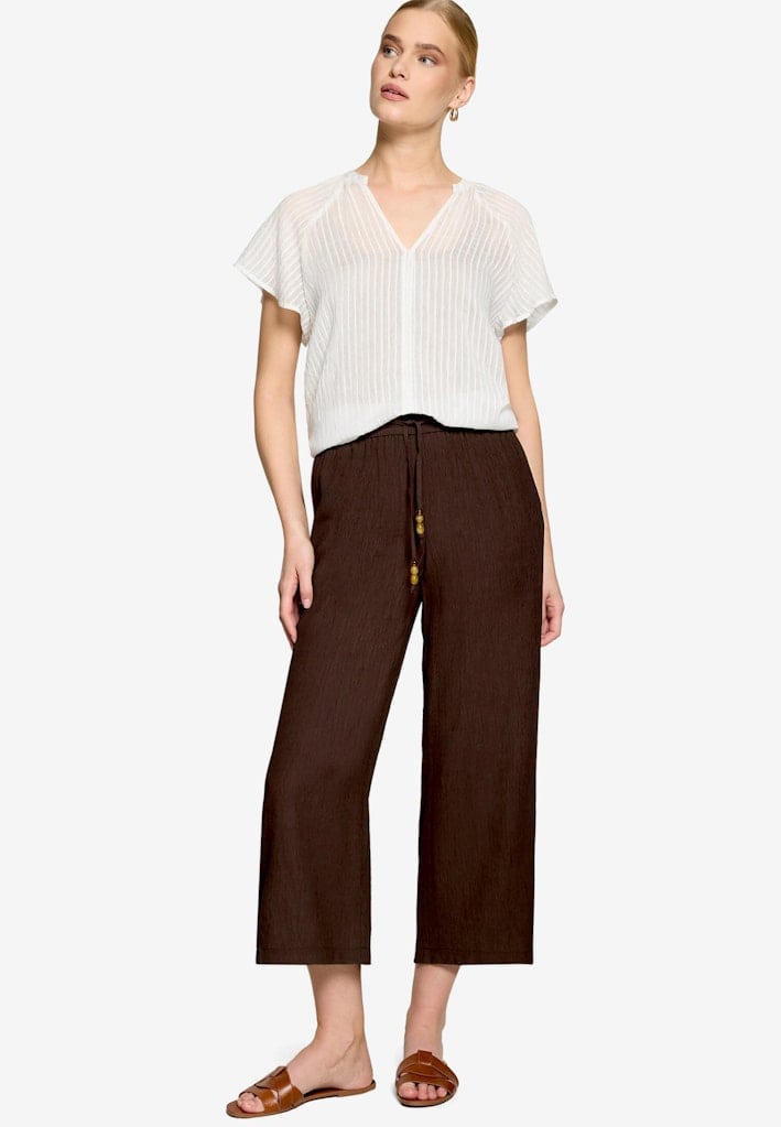 Bluse transparent mit V-Ausschnitt