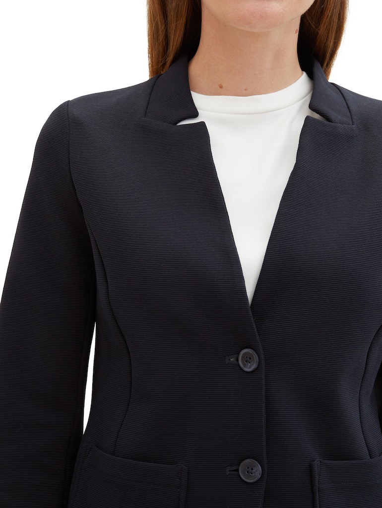 Slim Fit Blazer mit Ottoman Struktur
