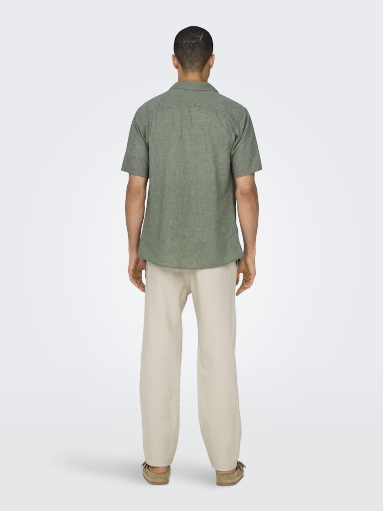 ONSCAIDEN SS SOLID RESORT LINEN NOOS