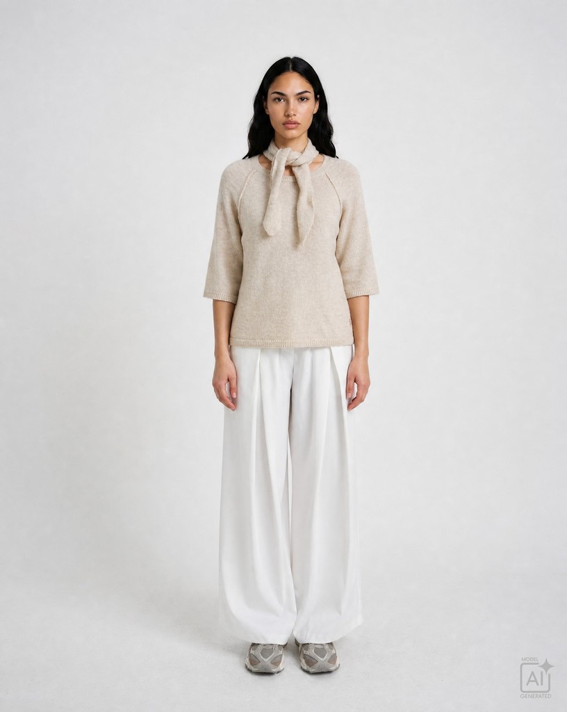 Half Slv Pullover Scarf