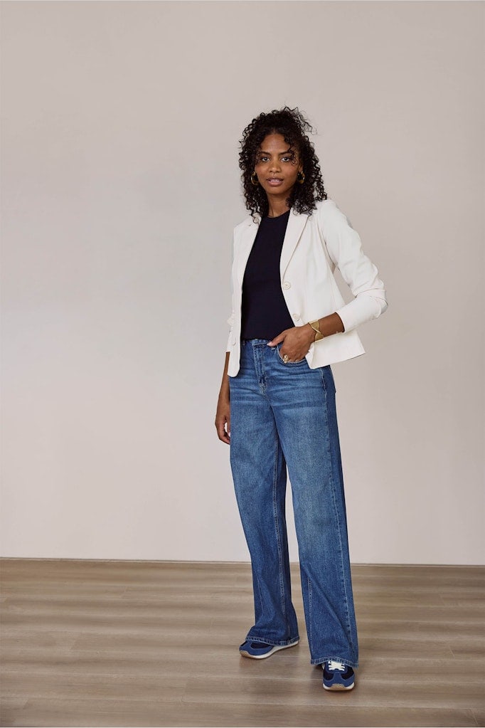Bright bonded blazer