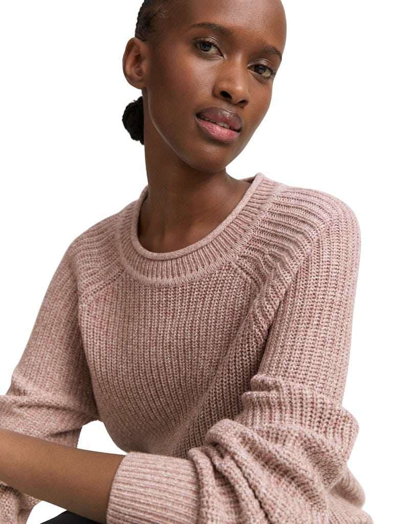 Strickpullover mit leichten Ballonärmeln