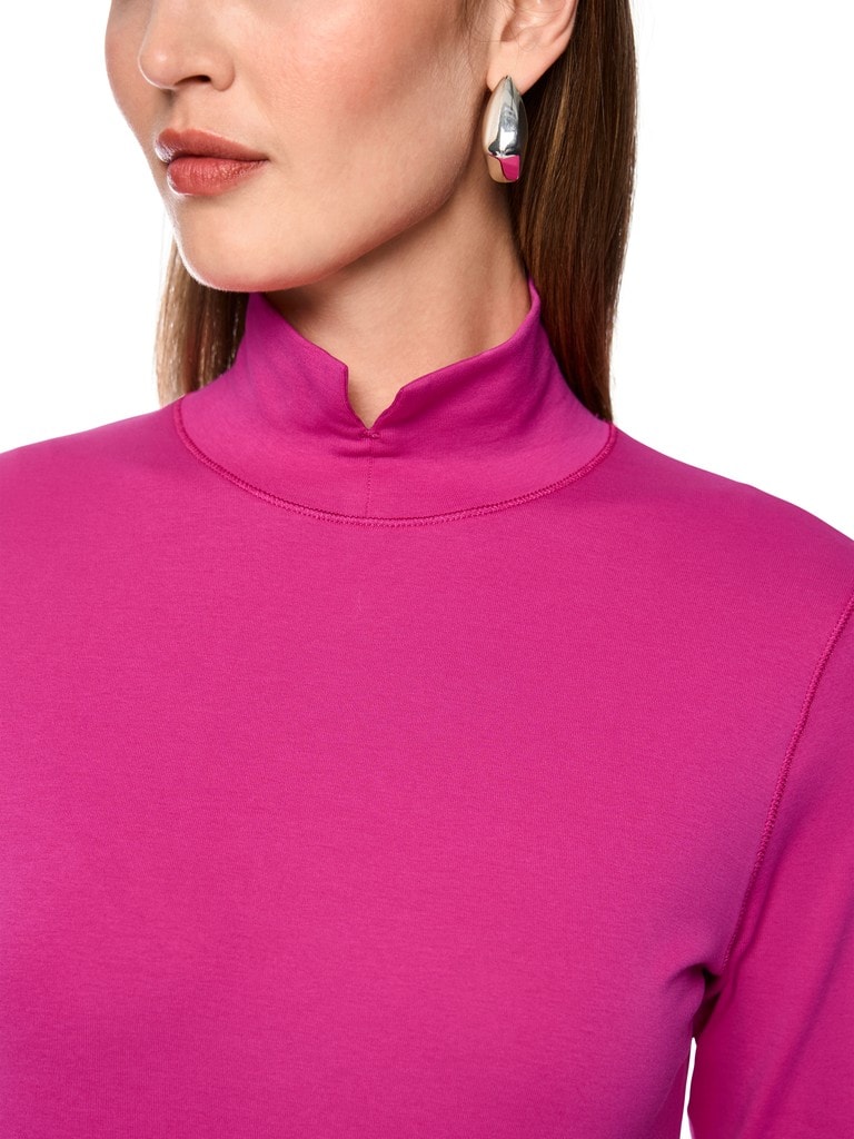 Basic-Shirt mit Stehkragen