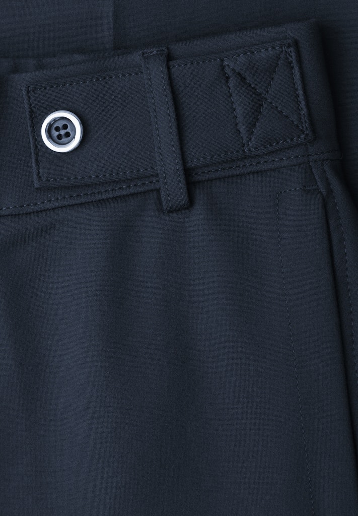 Wide Leg Hose mit Knopfdetail