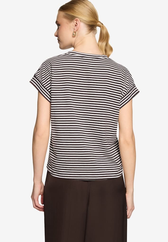 Shirt gestreift mit V-Ausschnitt