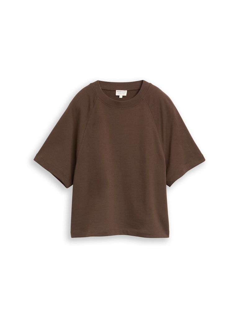 Loose Fit Sweatshirt mit Kurzarm