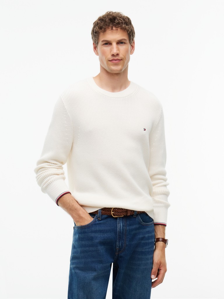 RWB RIB CREW NECK