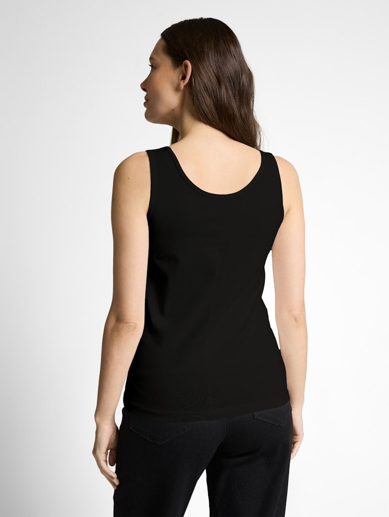 Slim Fit Top mit Rundhalsausschnitt