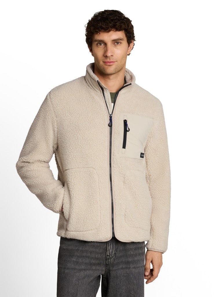 Relaxed Fit Teddy Jacke