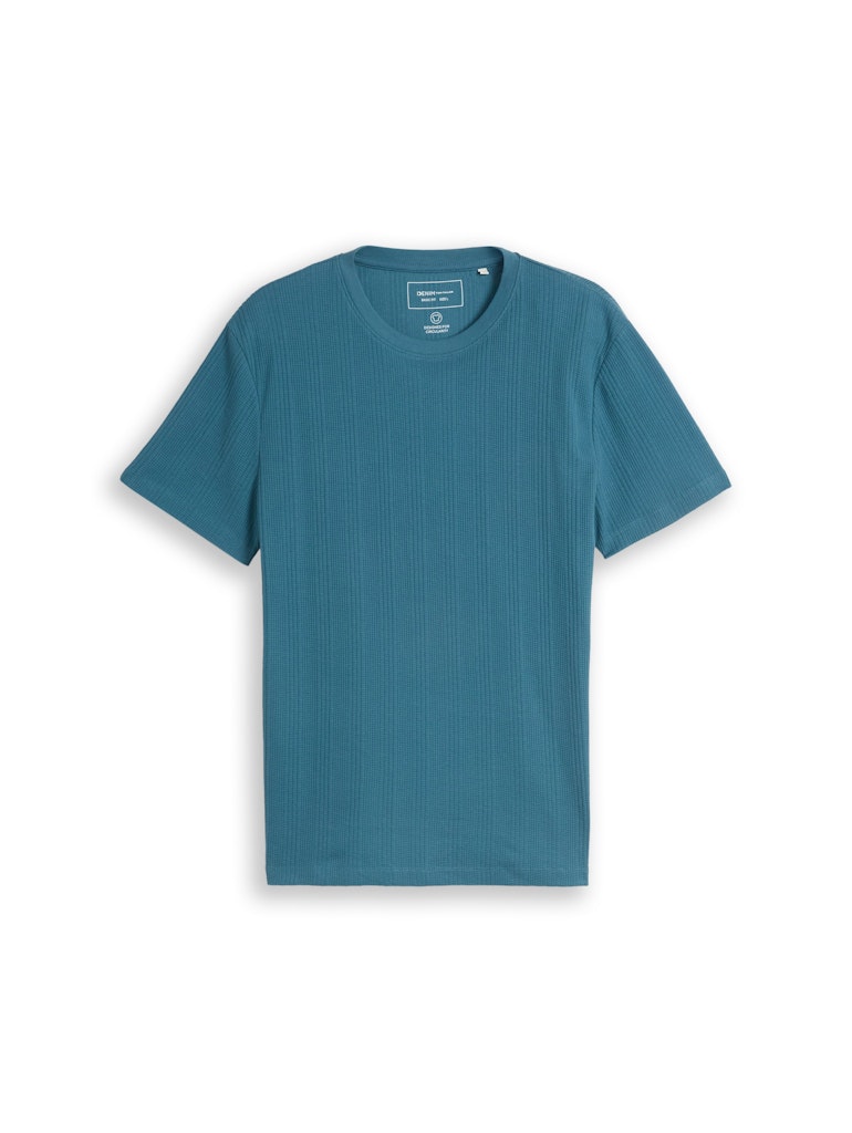 T-Shirt mit Waffelstruktur