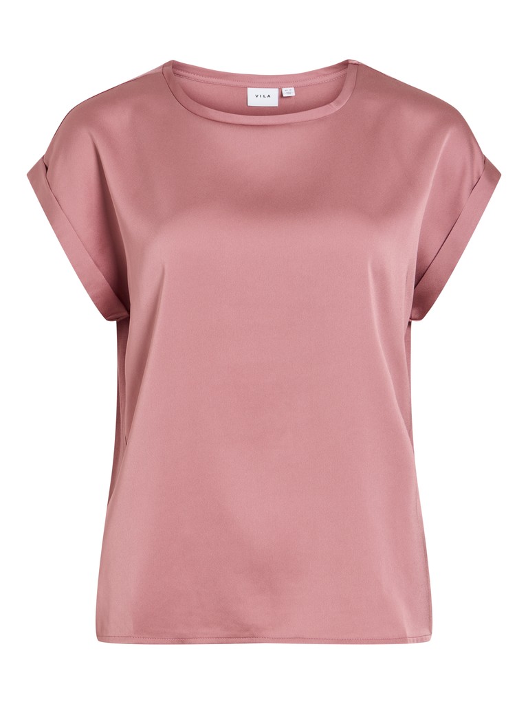 VIELLETTE S/S SATIN TOP - NOOS