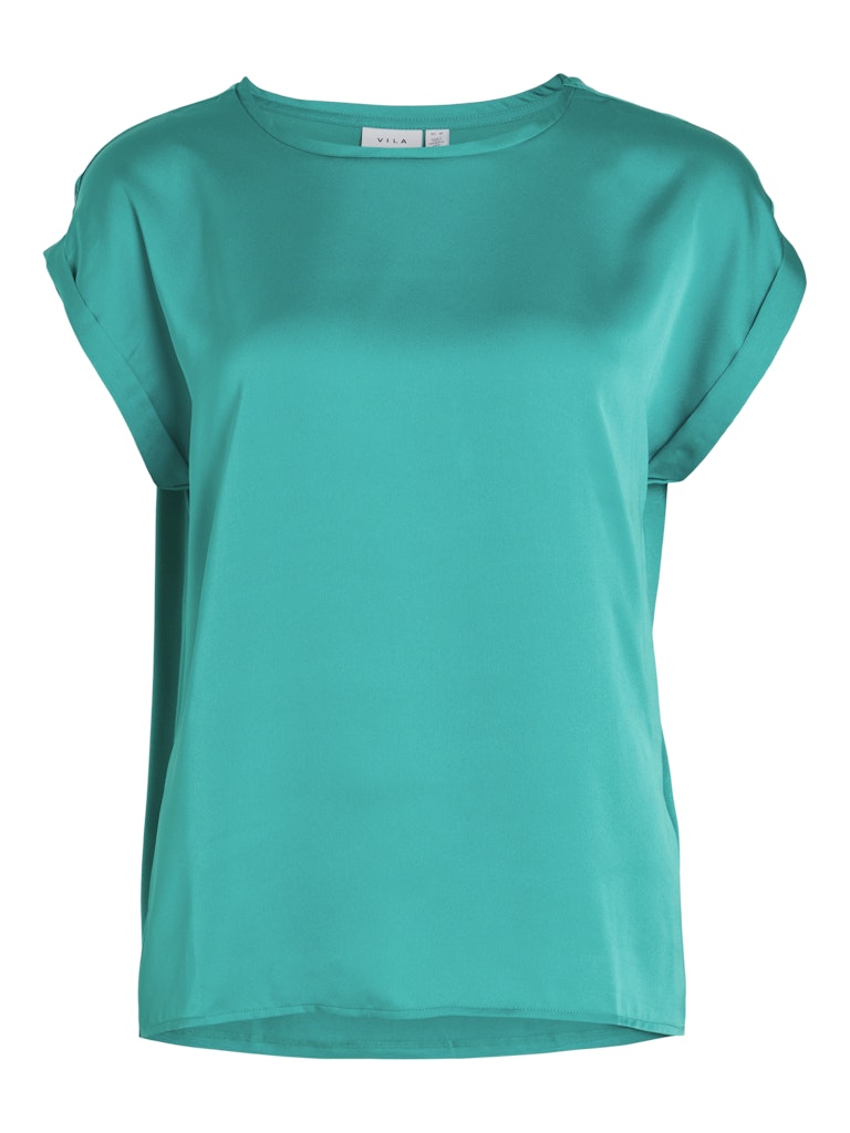 VIELLETTE S/S SATIN TOP - NOOS