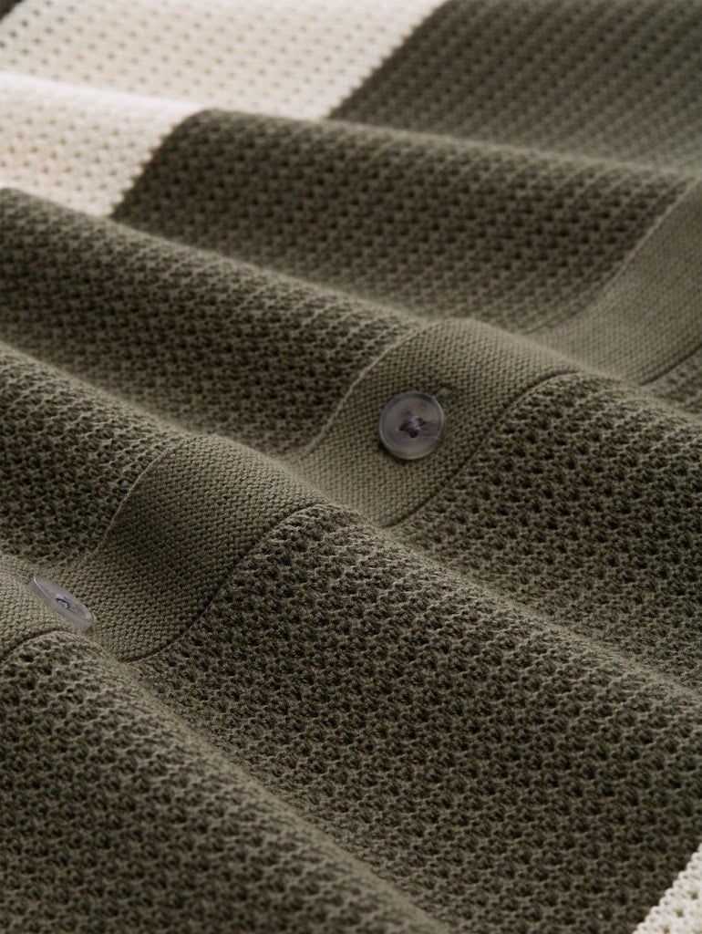 Strickjacke mit Kragen