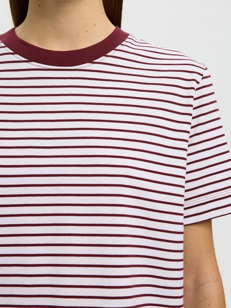 SLWESSENTIAL SS STRIPED BOXY TEE NOOS