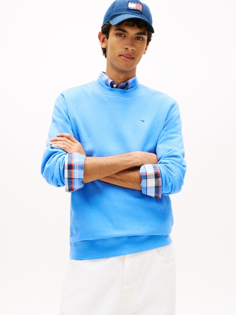 Tommy Flag Brushed Fleece Sweatshirt