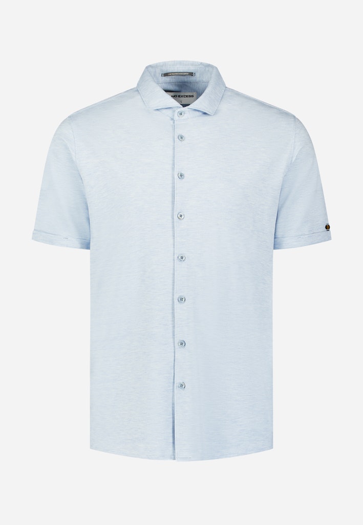 Shirt Short Sleeve Melange Jersey