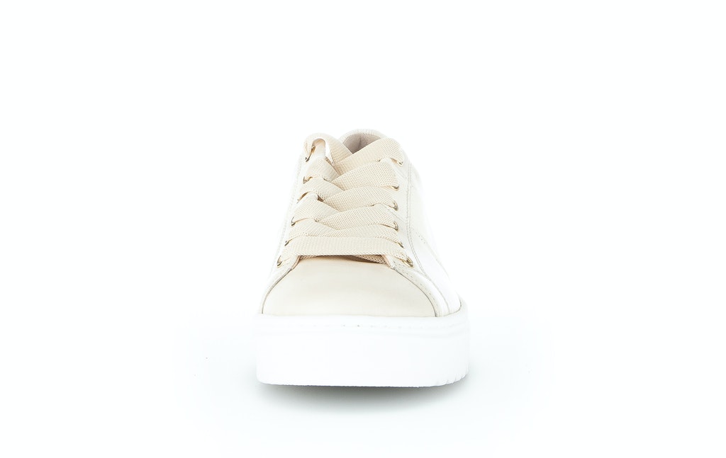 Sneaker low Materialmix Leder weiß