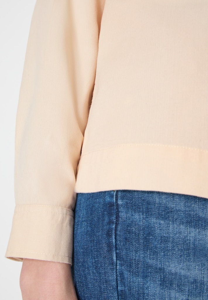 Hemdbluse in Unifarbe