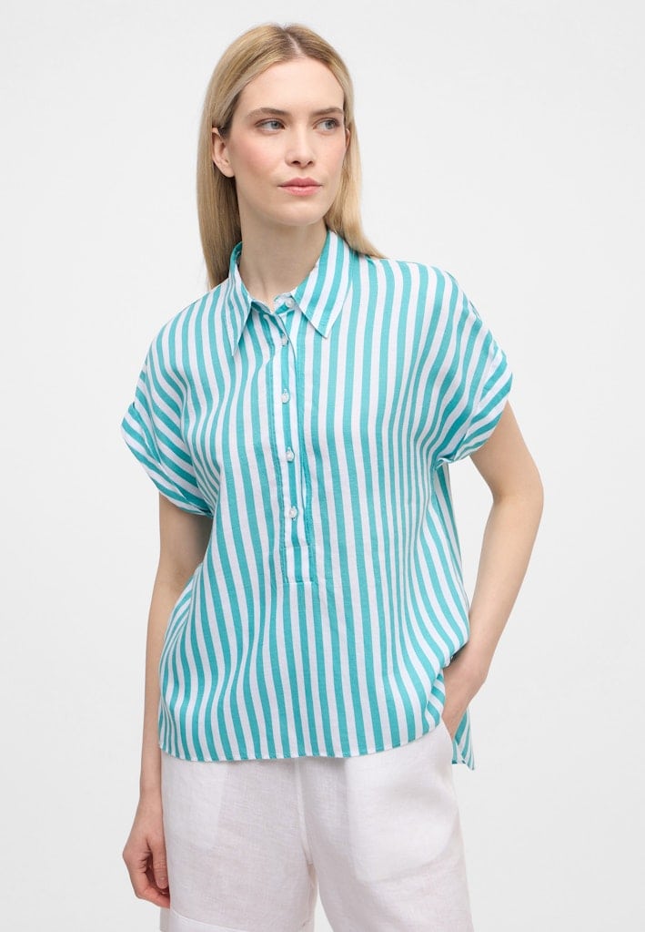 Bluse Leinen Kurzarm