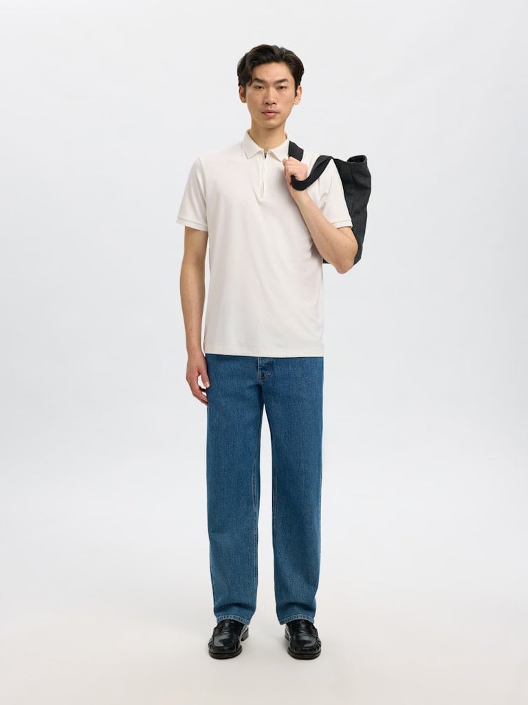 SLMFAVE ZIP SS POLO NOOS
