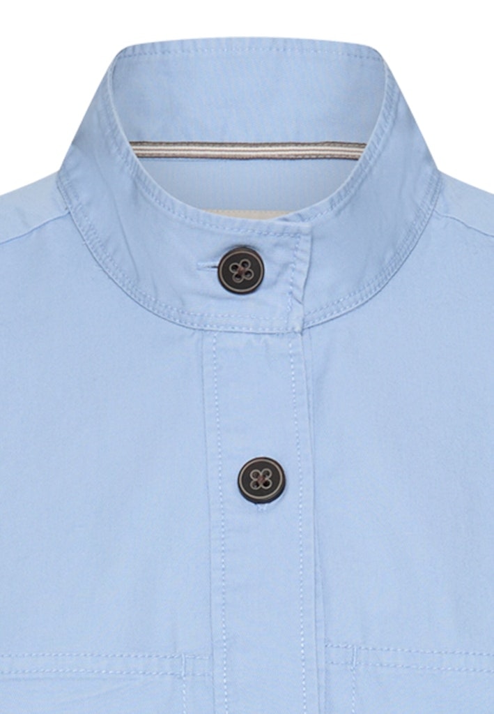 Langarmbluse mit Stehkragen