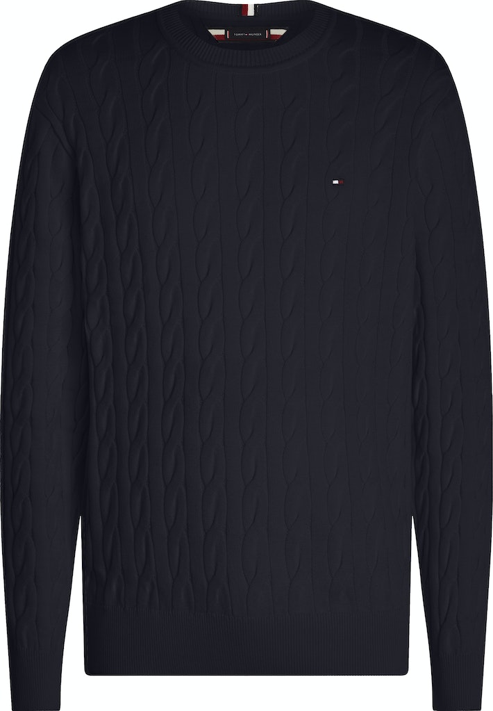 CLASSIC COTTON CABLE CREW NECK