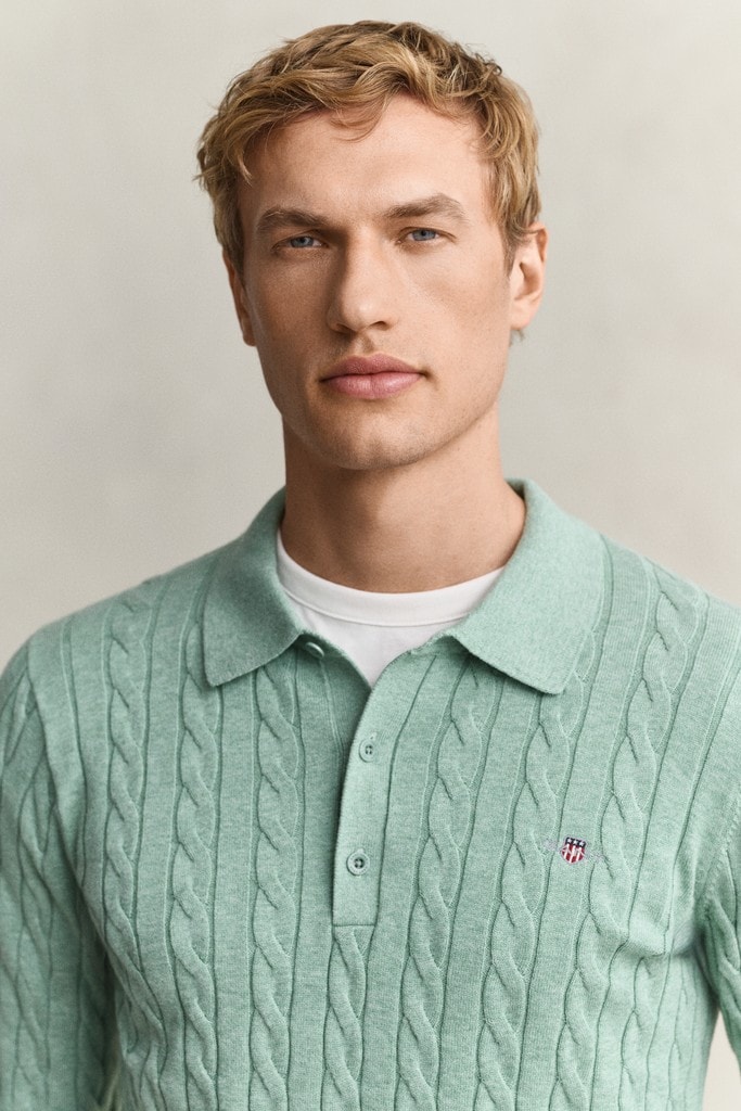 COTTON CABLE POLO